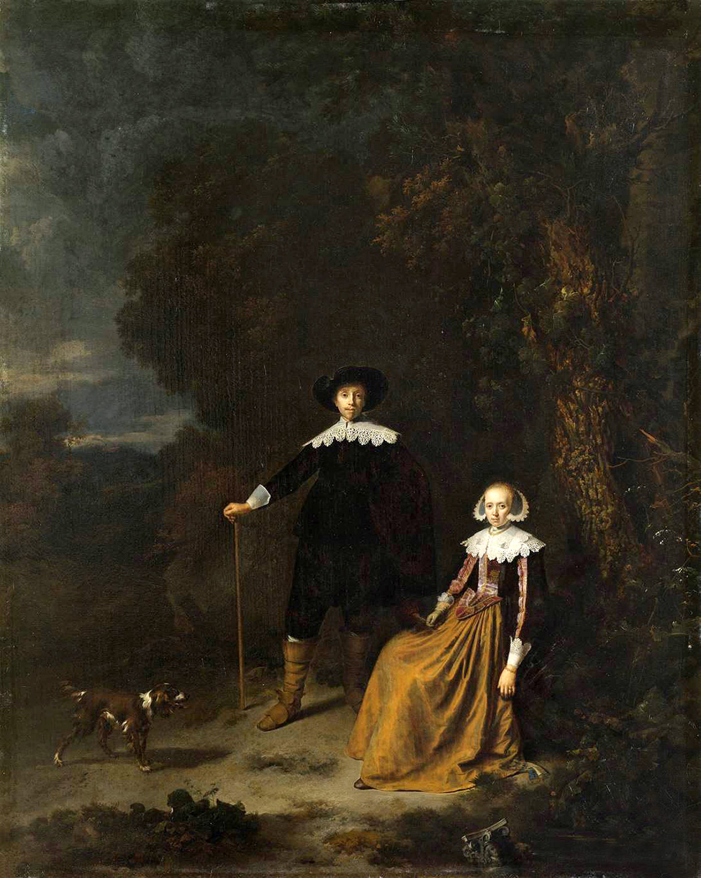 couple in a landscape